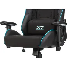Кресло игровое A4TECH BLOODY текстиль/эко.кожа крестовина пластик черно-голубые X7 GG-1100