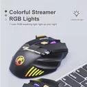 Беспроводная мышь GW-X7 RGB 2,4 ГГц, геймерская компьютерная мышь, эргономичная игровая мышь, перезаряжаемая мышь, USB мышь для ноутбука, ПК (art.: 3920ba4af420c)